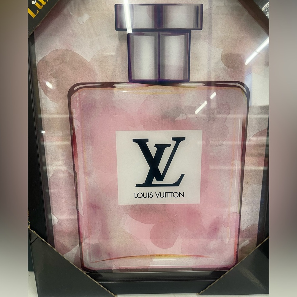 Louis Vuitton Pink Bottle wall Art